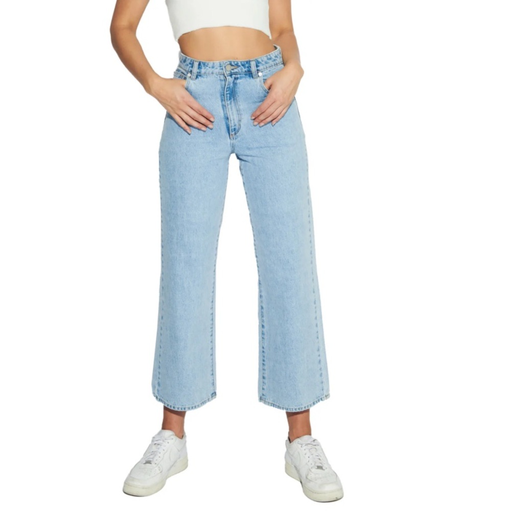 Abrand Jeans - Street Aline wide leg Crop Denim Jeans